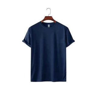Men's Premium Navy Blue Crew Neck T-Shirt