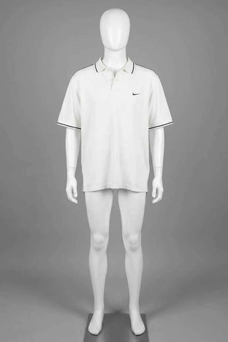 Koszulka polo bawełniana Nike - Biała