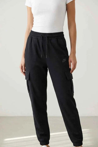 Czarne Spodnie Cargo Damskie Nike Sportswear