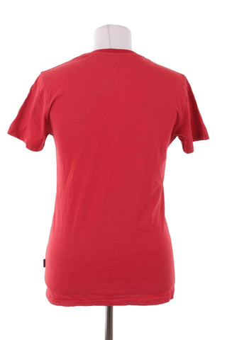 T-shirt bawełniany Hilfiger - Czerwony