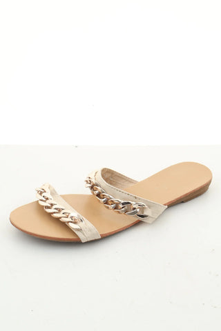 Beige Pantoletten