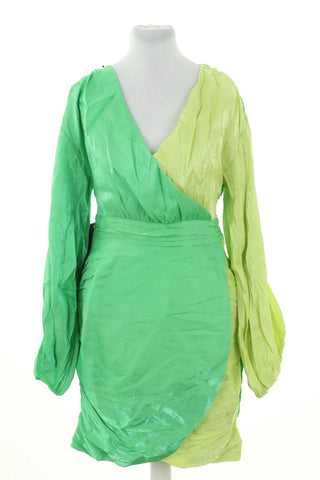 Grün-gelb Kleid