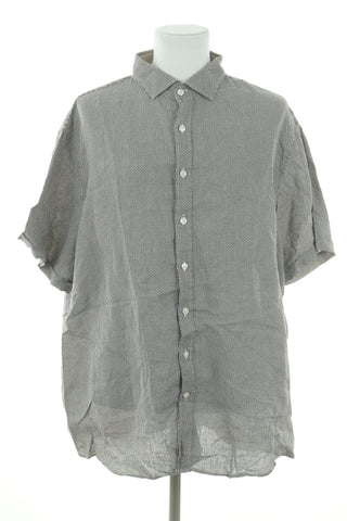 Hemd mit Muster 100% Leinen