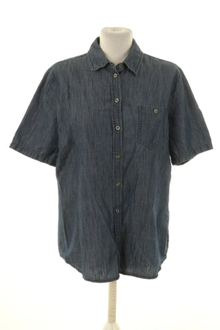 Blaue Bluse