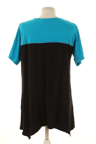 Schwarz-blaues Shirt