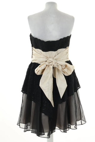 Schwarz-beiges Kleid