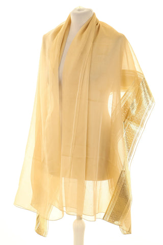Dünner Schal beige-gold