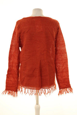 Brauner Pullover 37% Wolle
