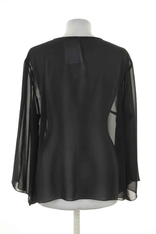 Schwarze Überwurfjacke