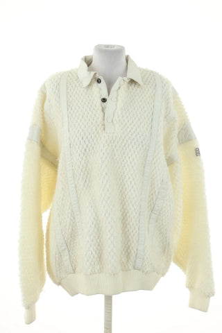 Cremefarbener Pullover