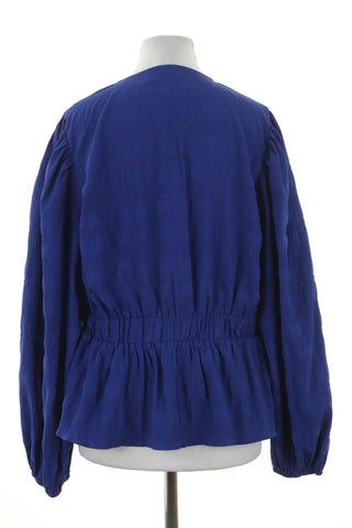 Kornblumenblaue Bluse