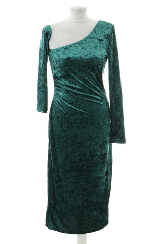 Grünes Samtkleid