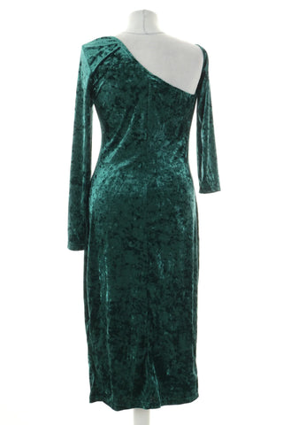 Grünes Samtkleid