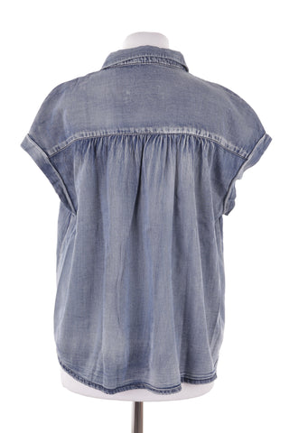 Blaue Bluse