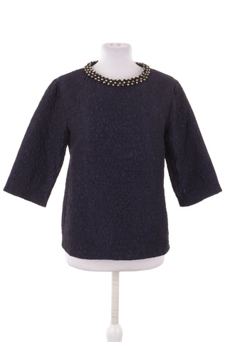 Marineblaue Bluse