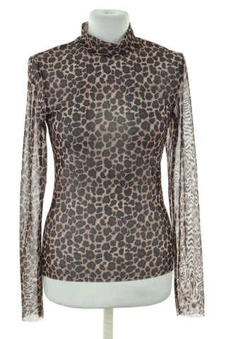 Leopardenmuster-Bluse