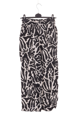 Hose mit Muster, 100 % Leinen