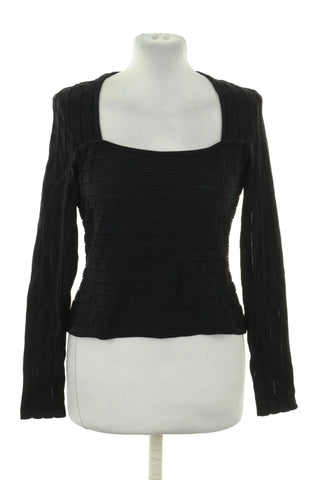 Schwarzes Blusentop