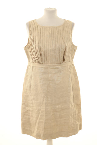 Beiges Kleid 100% Leinen