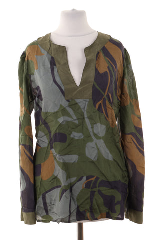 Bluse mit Muster 100% Seide