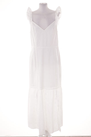 Weißes besticktes Kleid