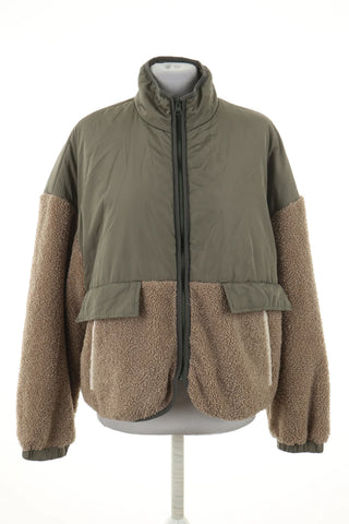 Beige-grüne Jacke