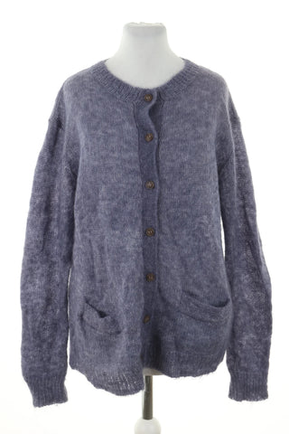 Violetter Pullover 39% Wolle, 26% Mohair