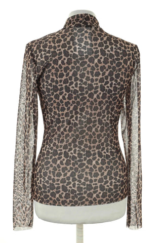 Leopardenmuster-Bluse