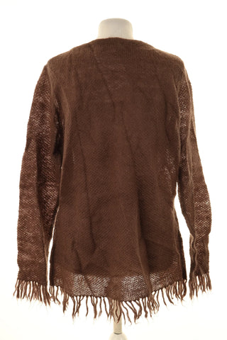 Brauner Pullover 37% Wolle