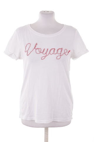 Weißes T-Shirt, 50 % Modal