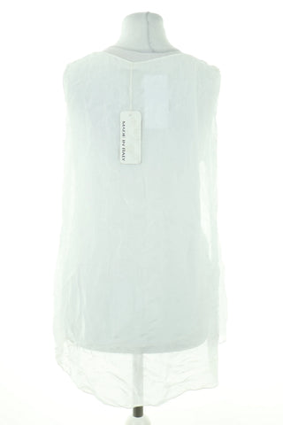 Weiße Bluse 30% Seide