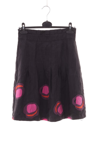 Rock mit Muster 100% Seide