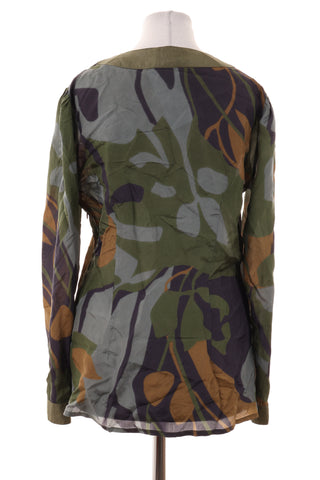 Bluse mit Muster 100% Seide