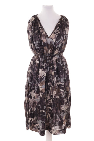 Kleid mit Muster 100% Seide