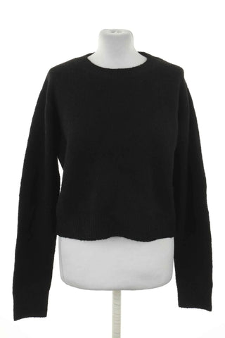 Schwarzer Pullover 6% Wolle
