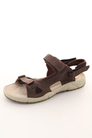 Braune Ledersandalen