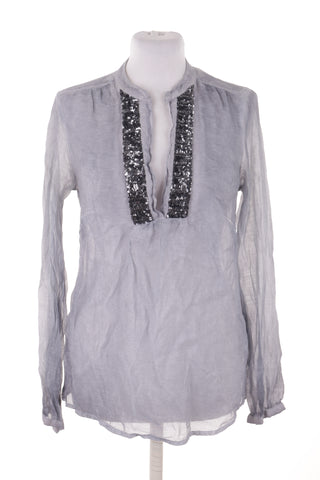 Graue Bluse