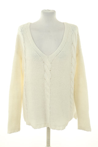 Cremefarbener Pullover