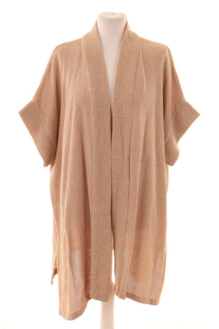 Beige Überwurfjacke