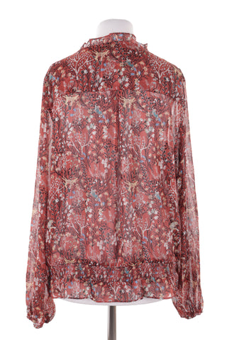 Gemusterte Bluse