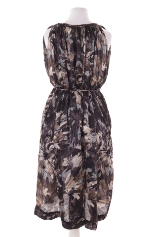 Kleid mit Muster 100% Seide