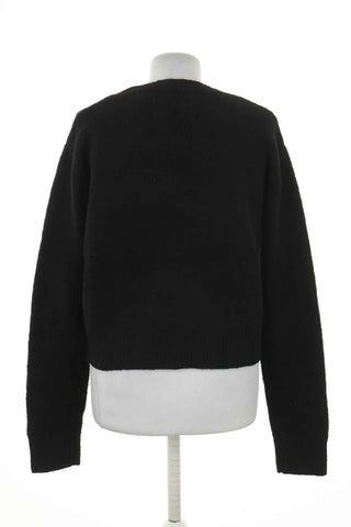 Schwarzer Pullover 6% Wolle