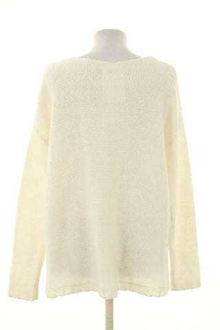 Cremefarbener Pullover