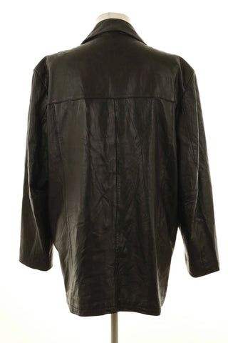Schwarze Jacke 100% Leder