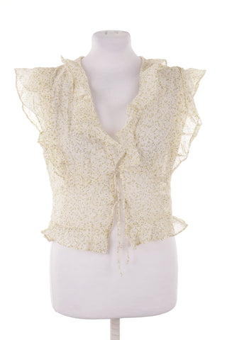 Bluse mit Muster 71% Lyocell, 8% Leinen
