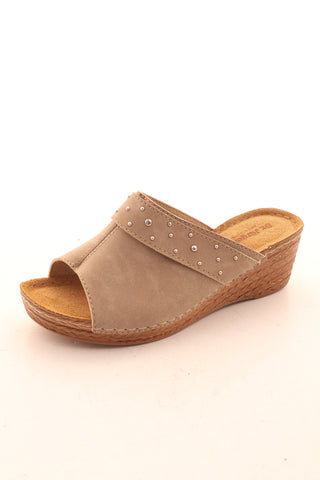 Beige Pantoletten