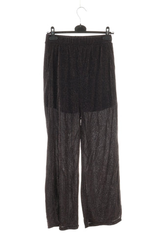 Schwarze glänzende Hose