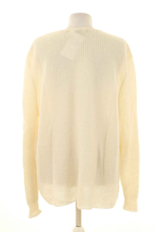 Sweter kremowy 46% moher, 4%wełna