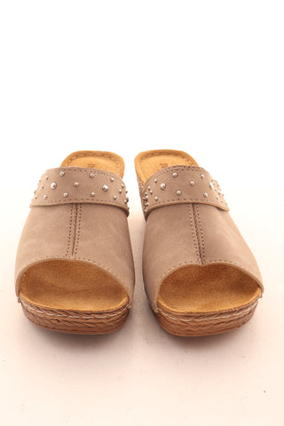 Beige Pantoletten