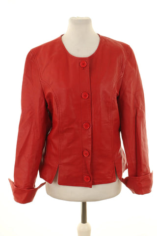 Rote Jacke 100% Leder